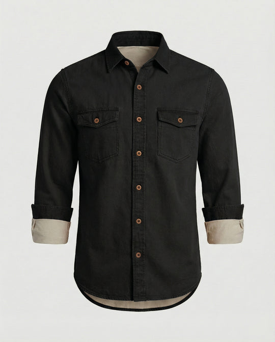 Herren Jeanshemd mit Brusttaschen