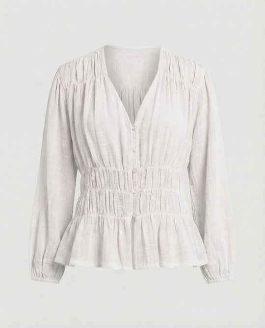 Bluse Damen Lässig Tailliert