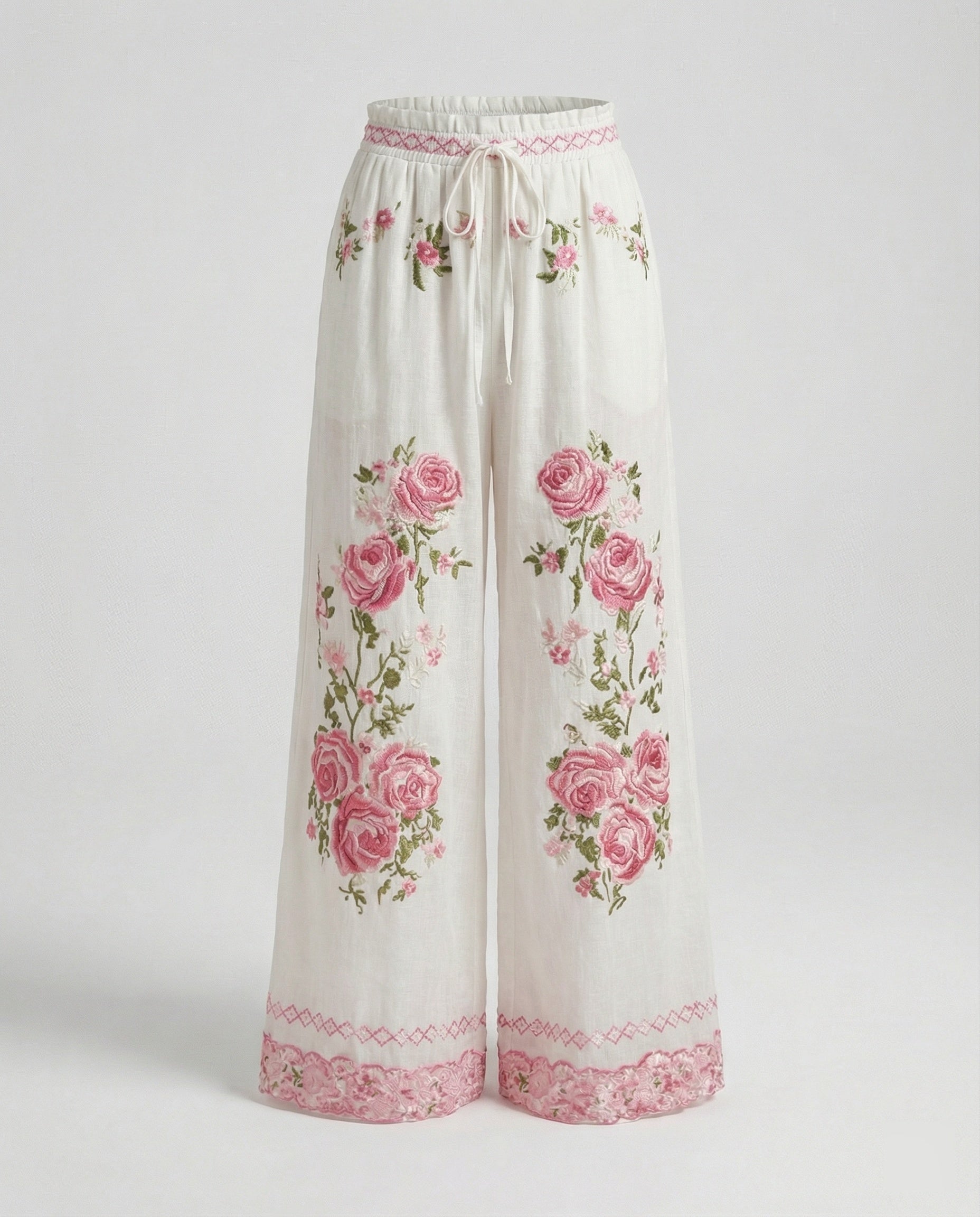 Damen Haremshose Boho Patchwork