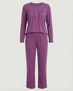 Damen Pyjama Set Damen Print