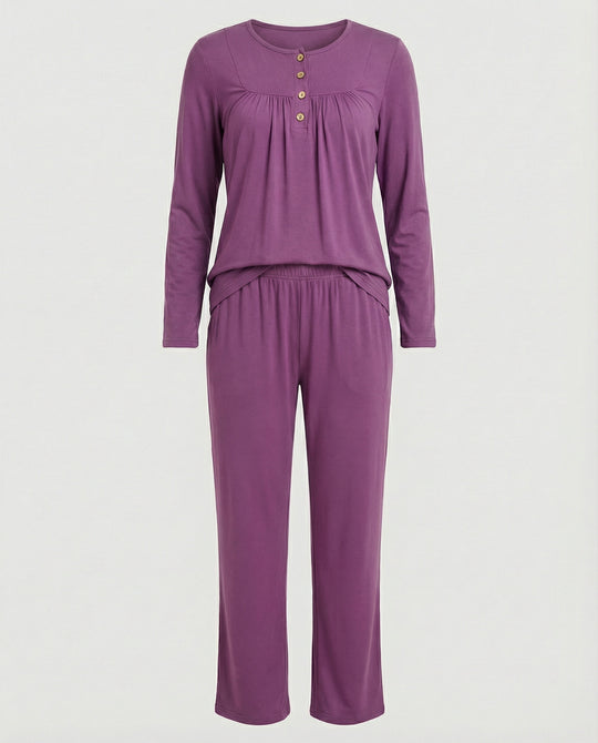 Damen Pyjama Set Damen Print