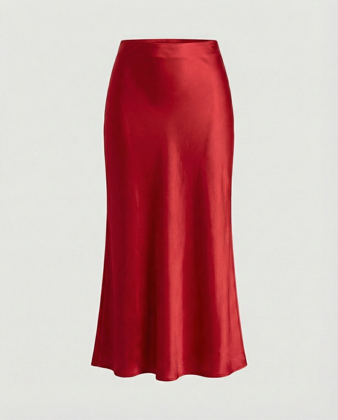 Damen Longskirt aus glattem Satin von R&B