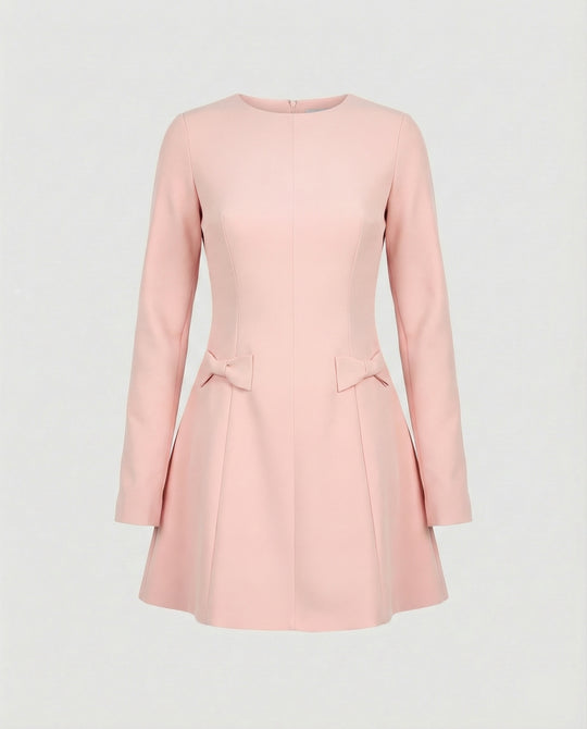 Damen A-Linie Minikleid aus Crepe