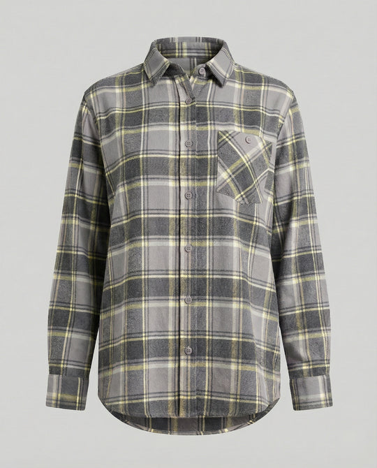Damen Hemdjacke Flanell lang