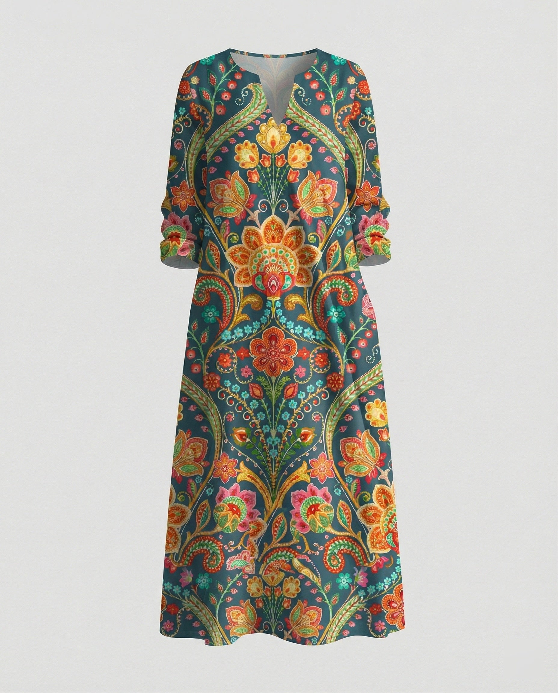 Boho Maxikleid Sommer Damen Taschen