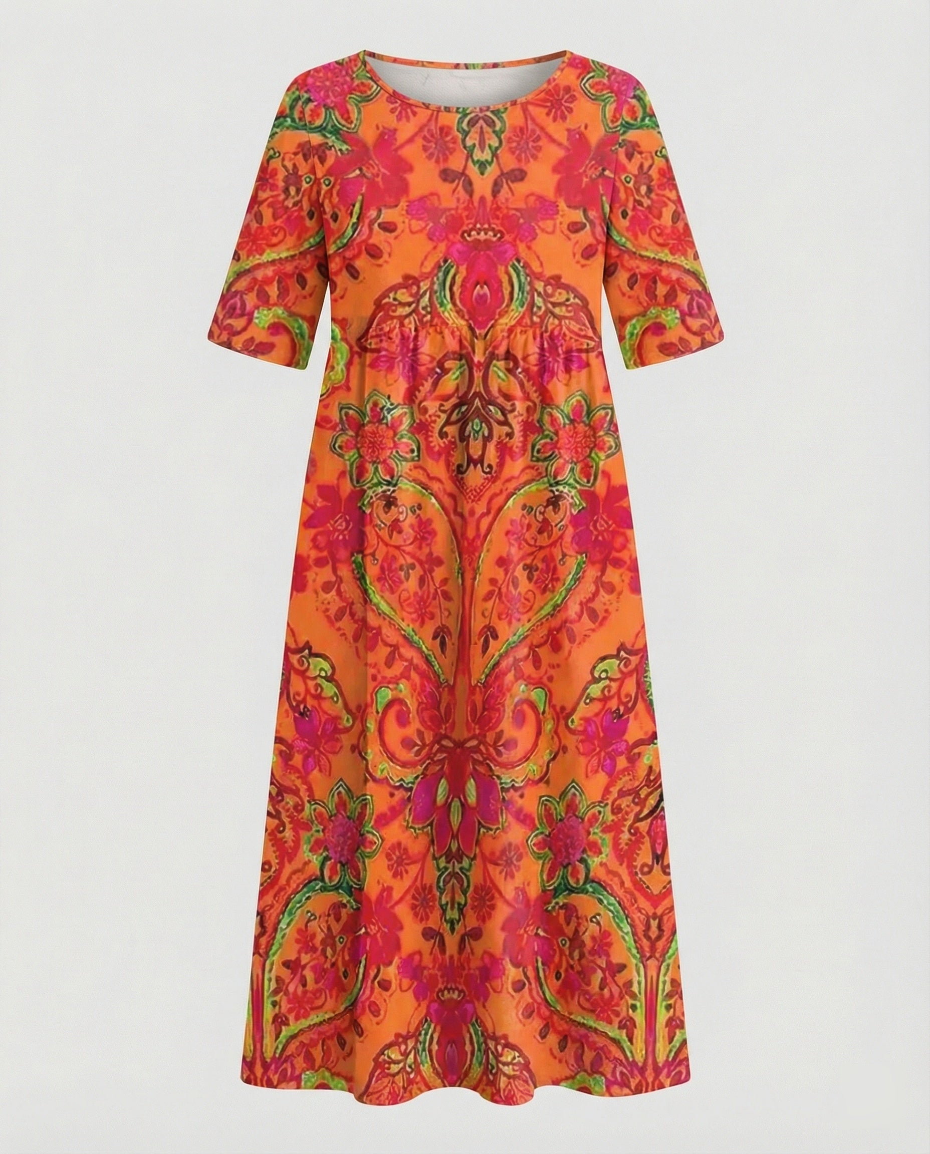 Damen Maxikleid mit Taschen luftig