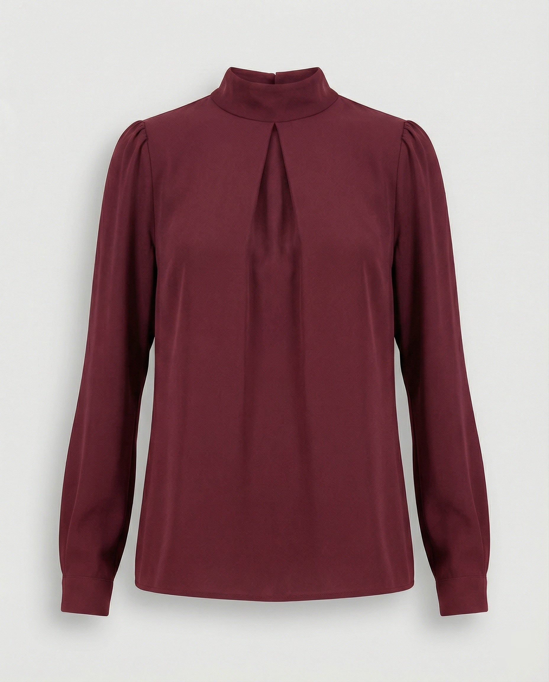 Damen elegante Bluse mit Stehkragen R&B