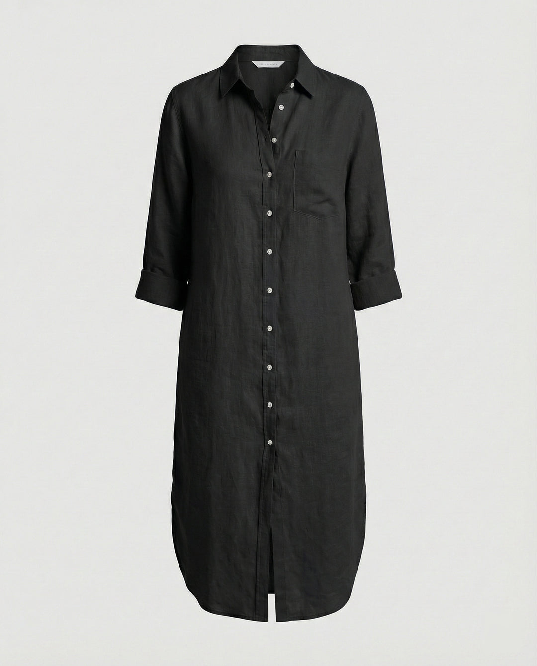 Damen Hemdkleid Oversize Midi