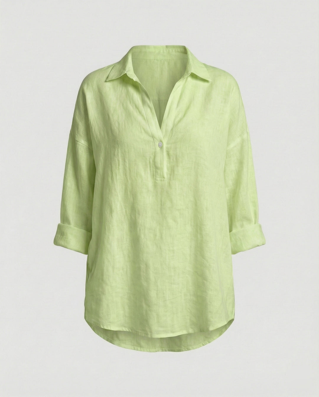 Leinenbluse Damen mit Knopfleiste
