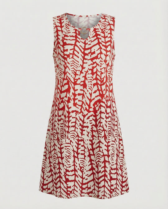 Freizeitkleid Damen Ärmelloses Kurzkleid