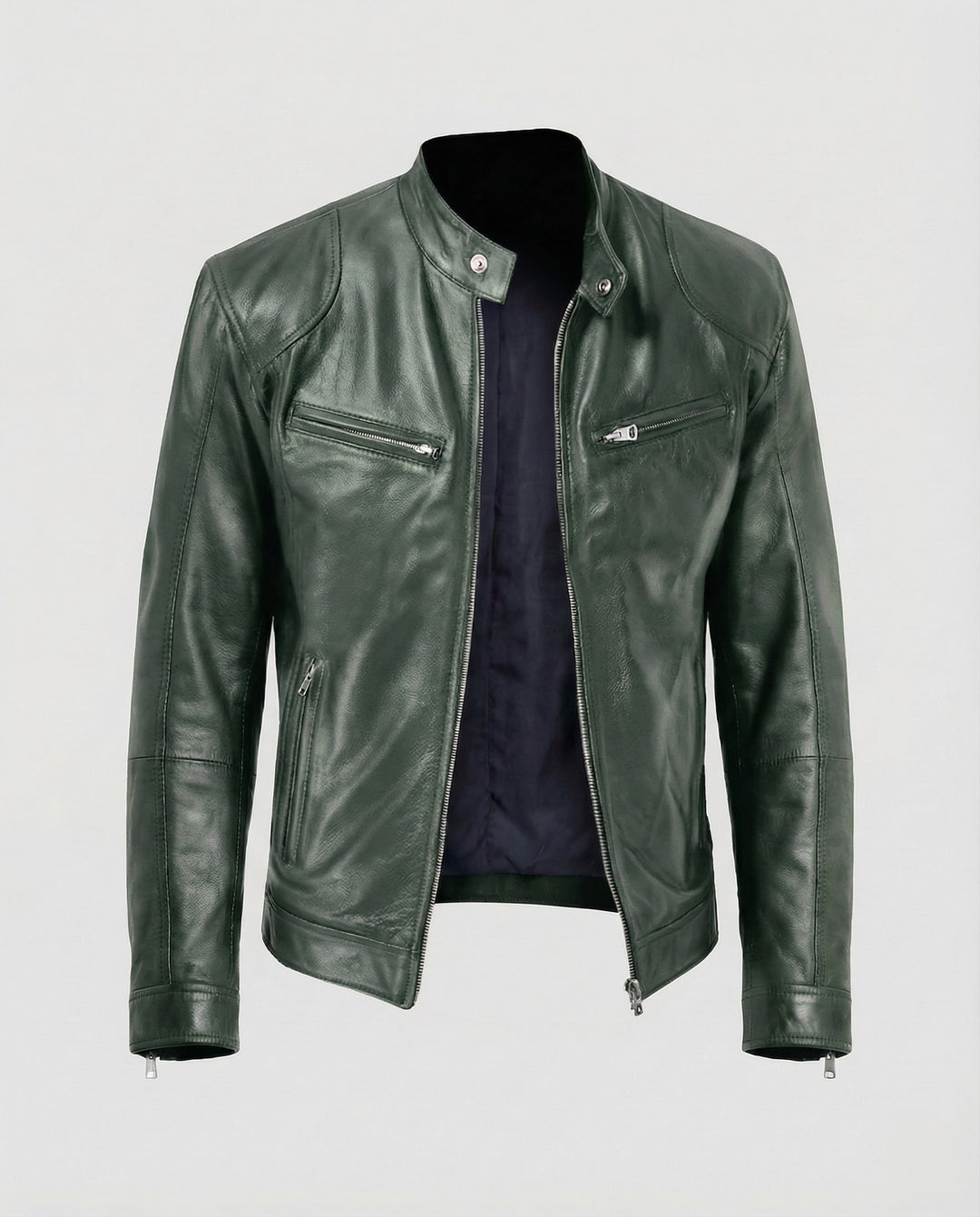 Herren Motorrad Lederblouson