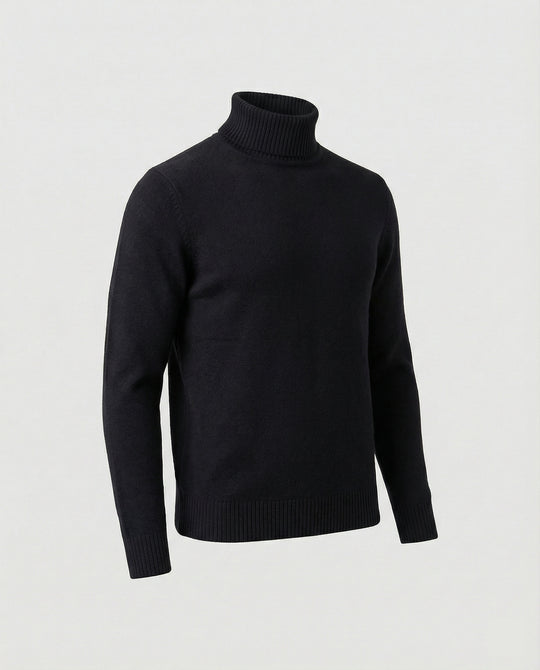 Herren Rollkragenpullover aus weichem Merinowolle R&B