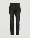 Damen Jeans mit Perlen gerades Bein