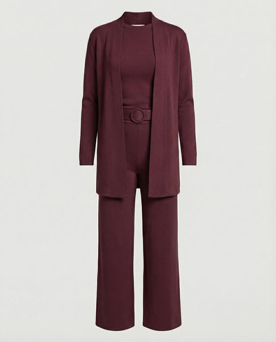 Damen Zweiteiler Set Blazer Palazzohose