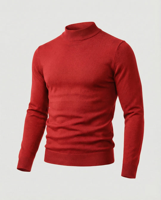 Herren eleganter Pullover mit Stehkragen R&B