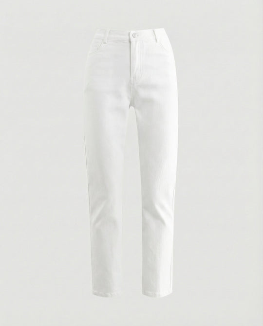 Damen Stoffhose schmal geschnitten mit elegantem Schnitt
