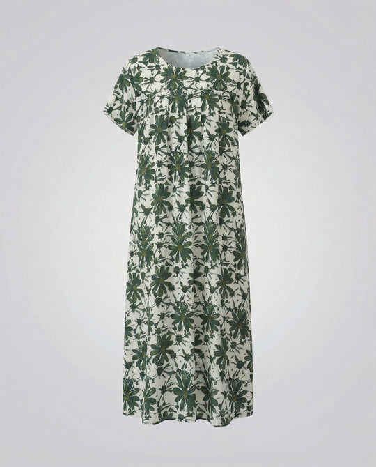 Luftiges Midikleid Damen Mit Taschen
