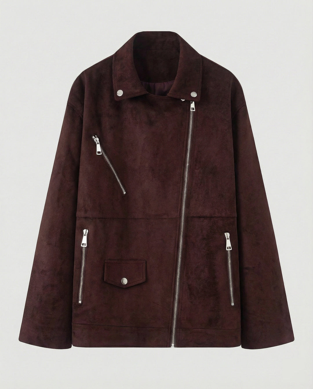 Braune Lederjacke Damen Velours