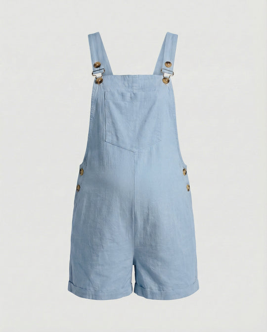 Damen Umstands Latzshorts
