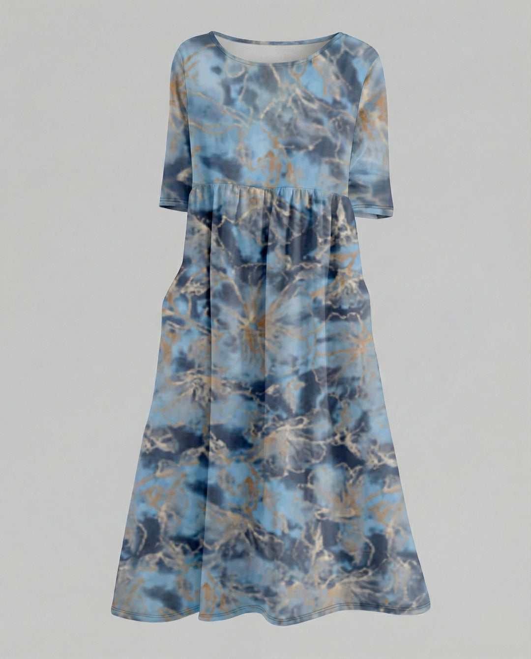 Damen Maxikleid A-Linie fließend