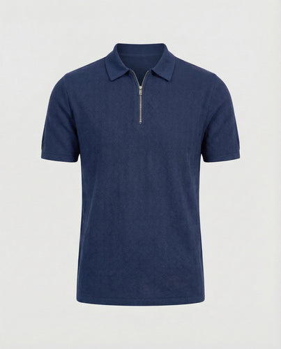 Herren Poloshirt mit Reißverschluss