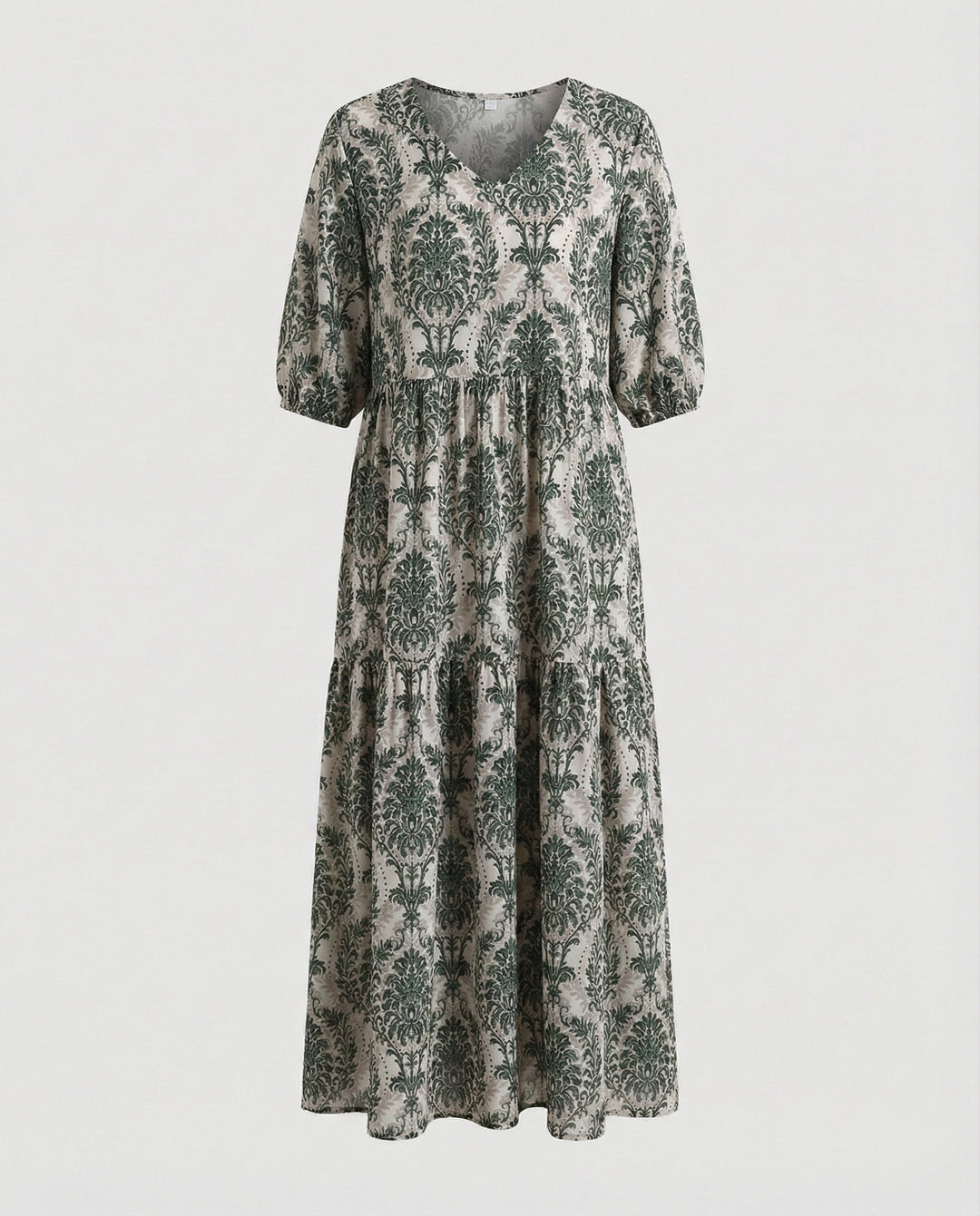 Damen Midikleid Sommer Stufenrock