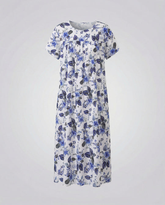 Luftiges Midikleid Damen Mit Taschen
