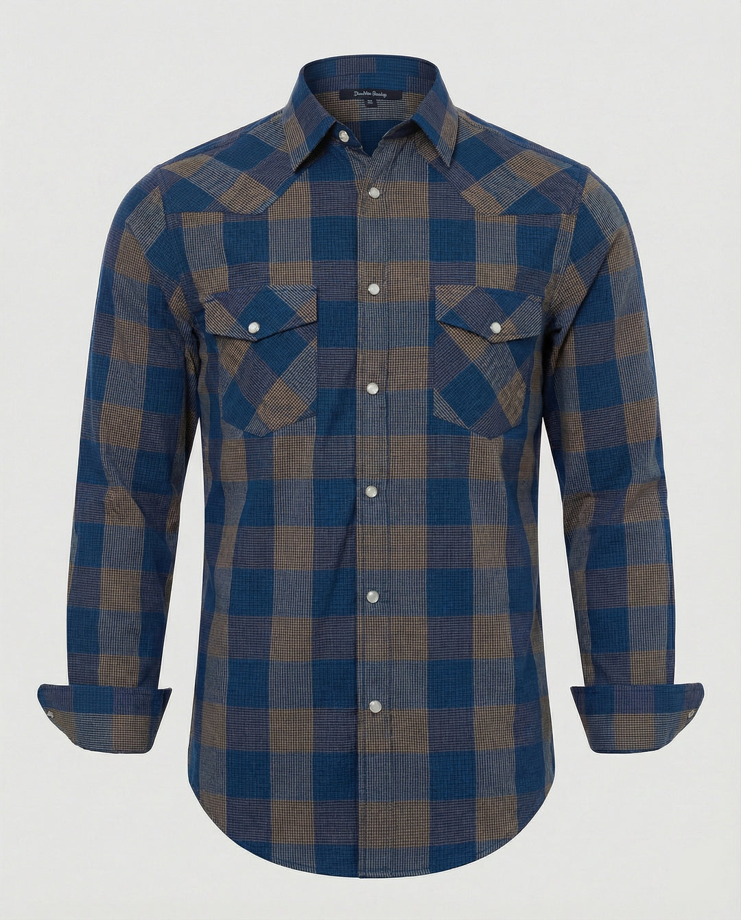 Herren Flanell Langarmhemd Kariert