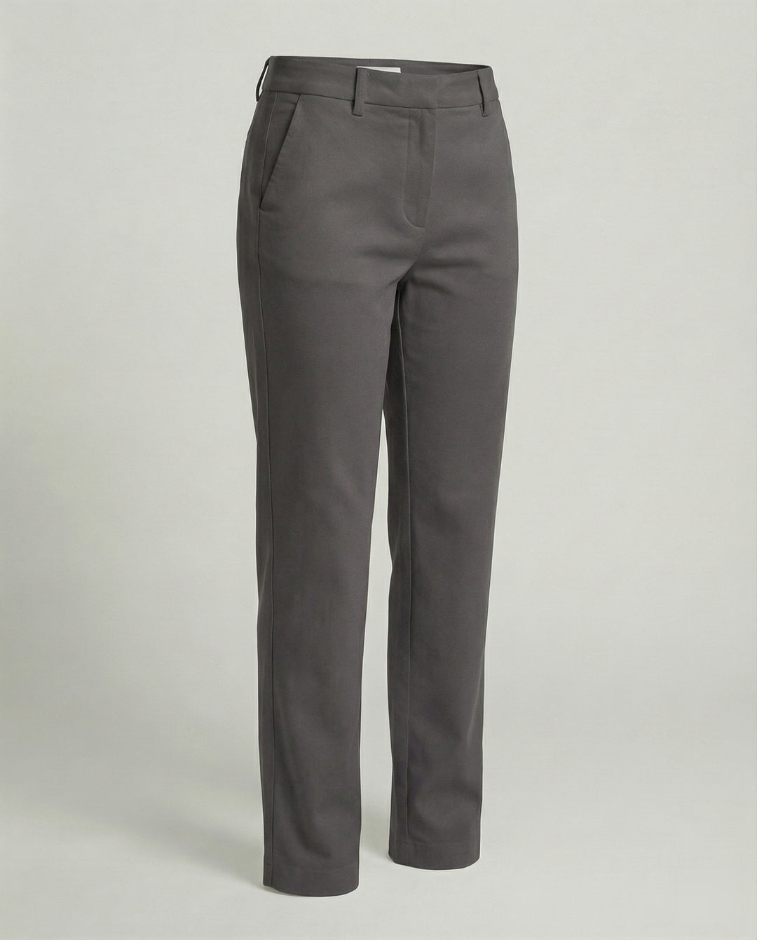Damen Hochgeschnittene Chinohose Weites Bein