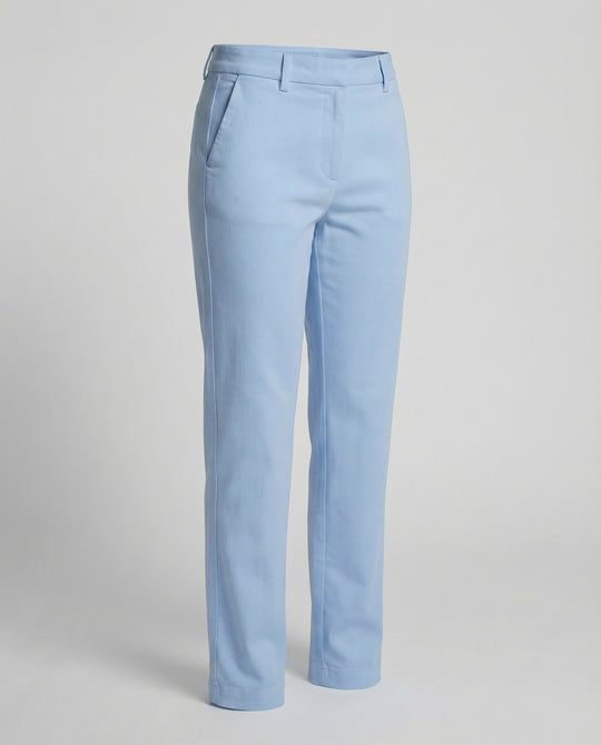 Damen Hochgeschnittene Chinohose Weites Bein
