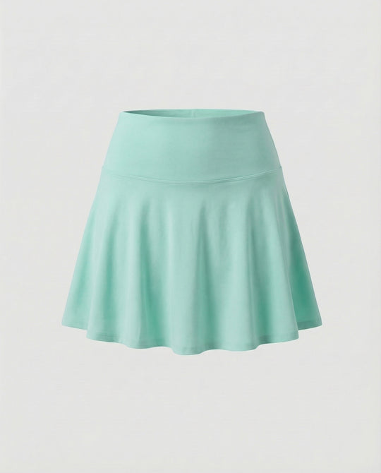Damen hochgeschnittener Bade-Skort mit Seitentasche