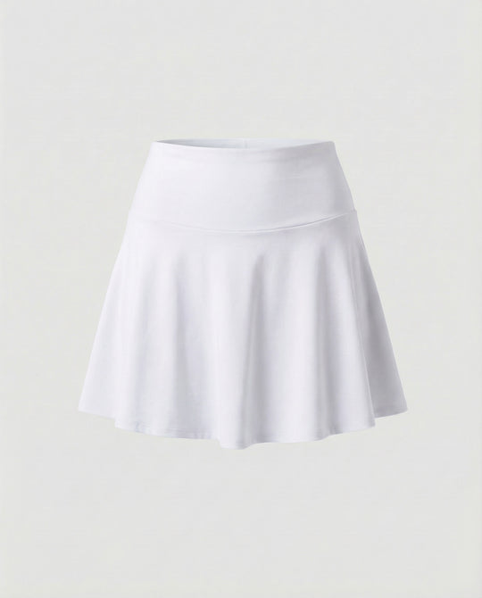 Damen hochgeschnittener Bade-Skort mit Seitentasche