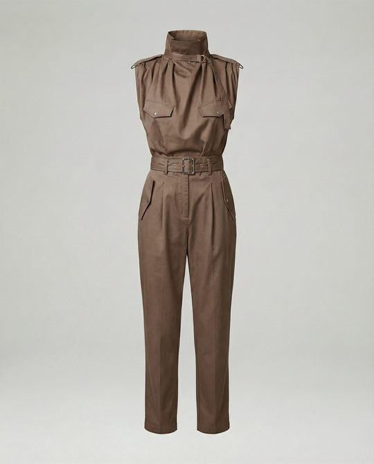R&B | Damen Stylischer Moderner Jumpsuit Ärmellos