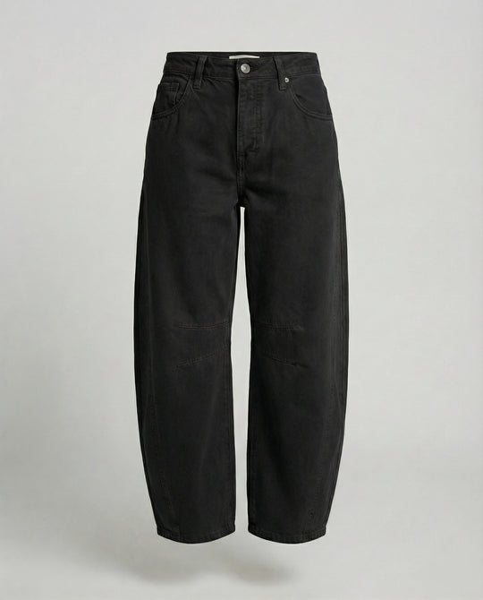 R&B | Damen Trendy Weite-Bein Hose Denim