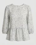 Damen Tunika Blumenprint leicht