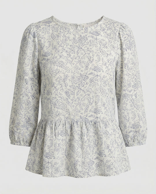Damen Tunika Blumenprint leicht