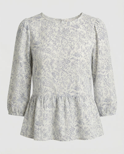 Damen Tunika Blumenprint leicht