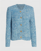 Strickjacke Damen elegant mit goldenen Knöpfen