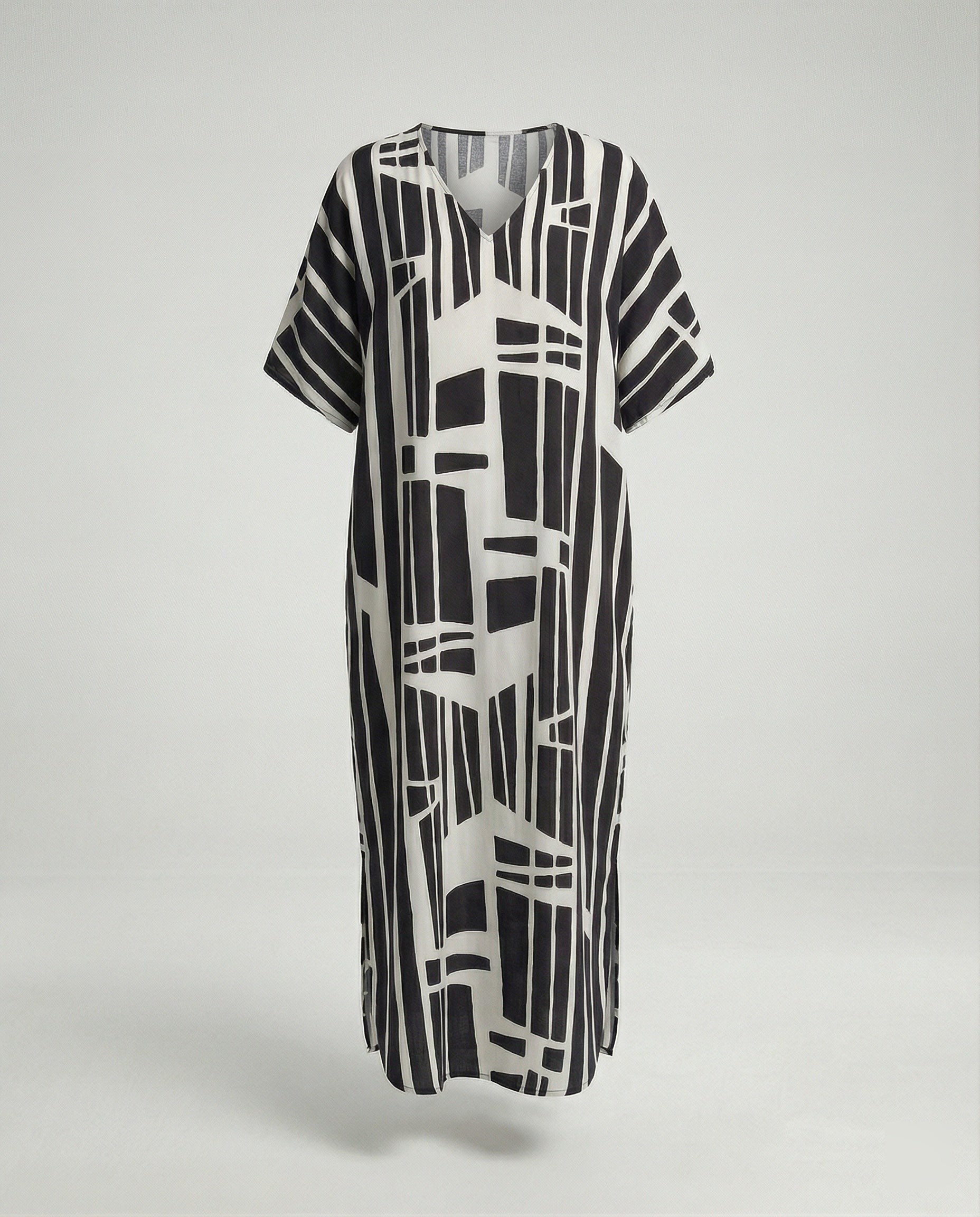 Damen Strandkleid Kimono mit Gürtel