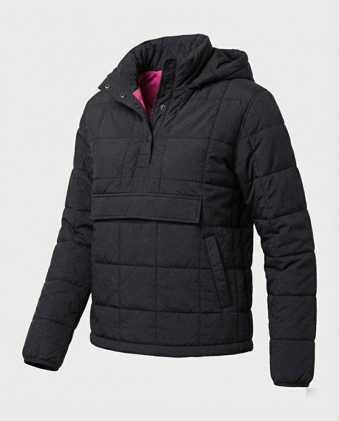 Steppjacke Damen mit hohem Kragen und Fronttasche