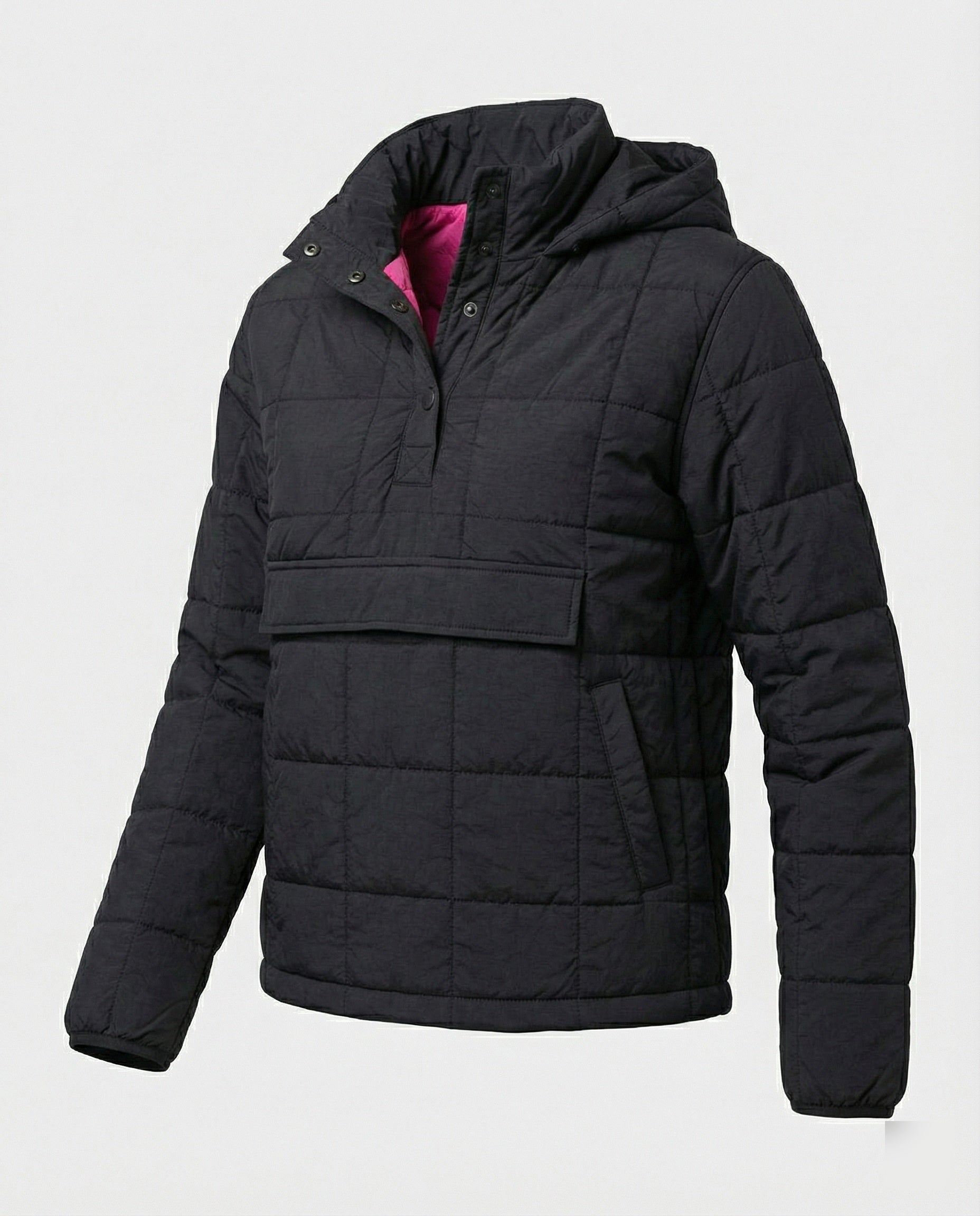 Steppjacke Damen mit hohem Kragen und Fronttasche