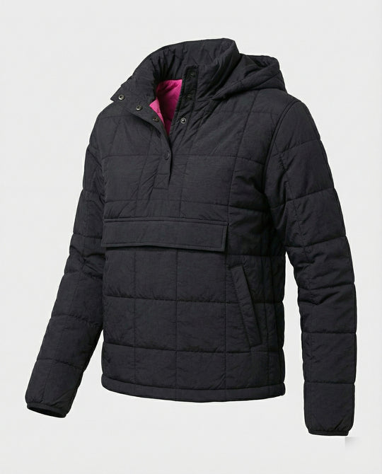 Steppjacke Damen mit hohem Kragen und Fronttasche