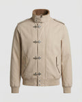 Herren Canvasjacke mit Teddykragen