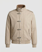 Herren Canvasjacke mit Teddykragen