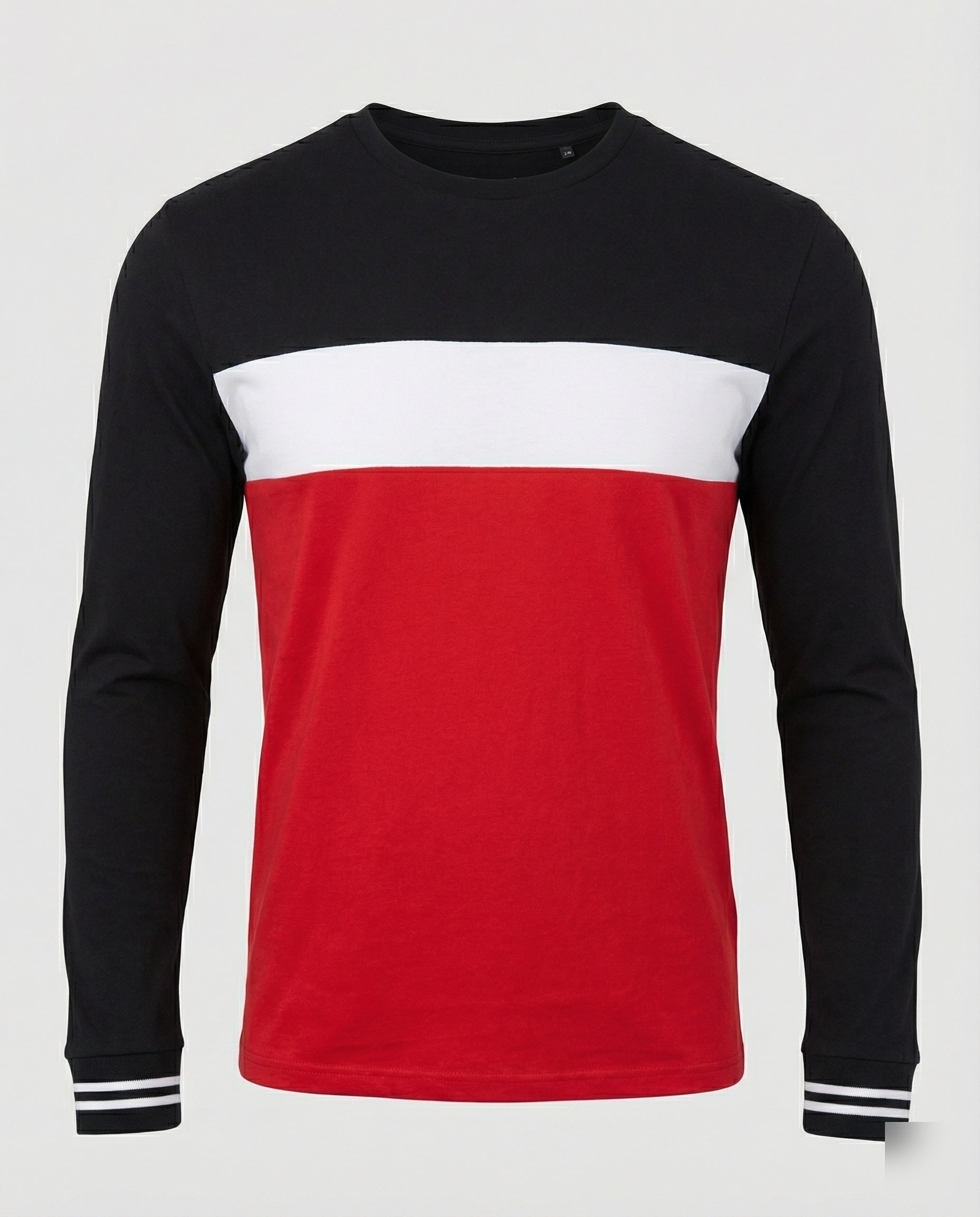 Herren Langarmshirt mit sportlichen Farbakzenten und bequemer Passform