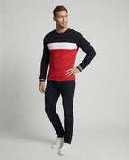 Herren Langarmshirt mit sportlichen Farbakzenten und bequemer Passform