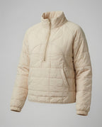 Steppjacke Damen mit hohem Kragen und Reißverschluss