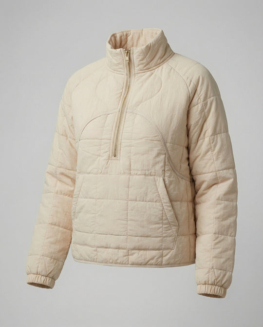 Steppjacke Damen mit hohem Kragen und Reißverschluss