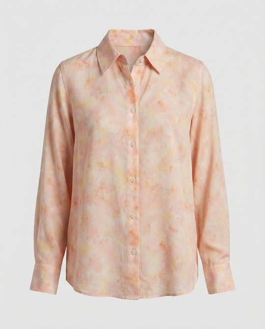 Damen Bluse Chiffon Aquarell