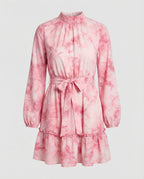 Damen Freizeitkleid Mini mit Volant